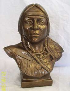 (#192) Indian Woman Bust (matches #188)(10.5&quot;) - indianwomanbust